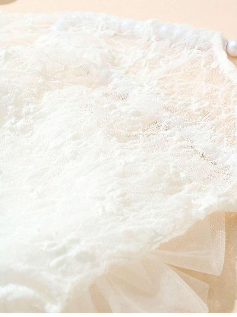 BIAŁE BODY KORONKA 