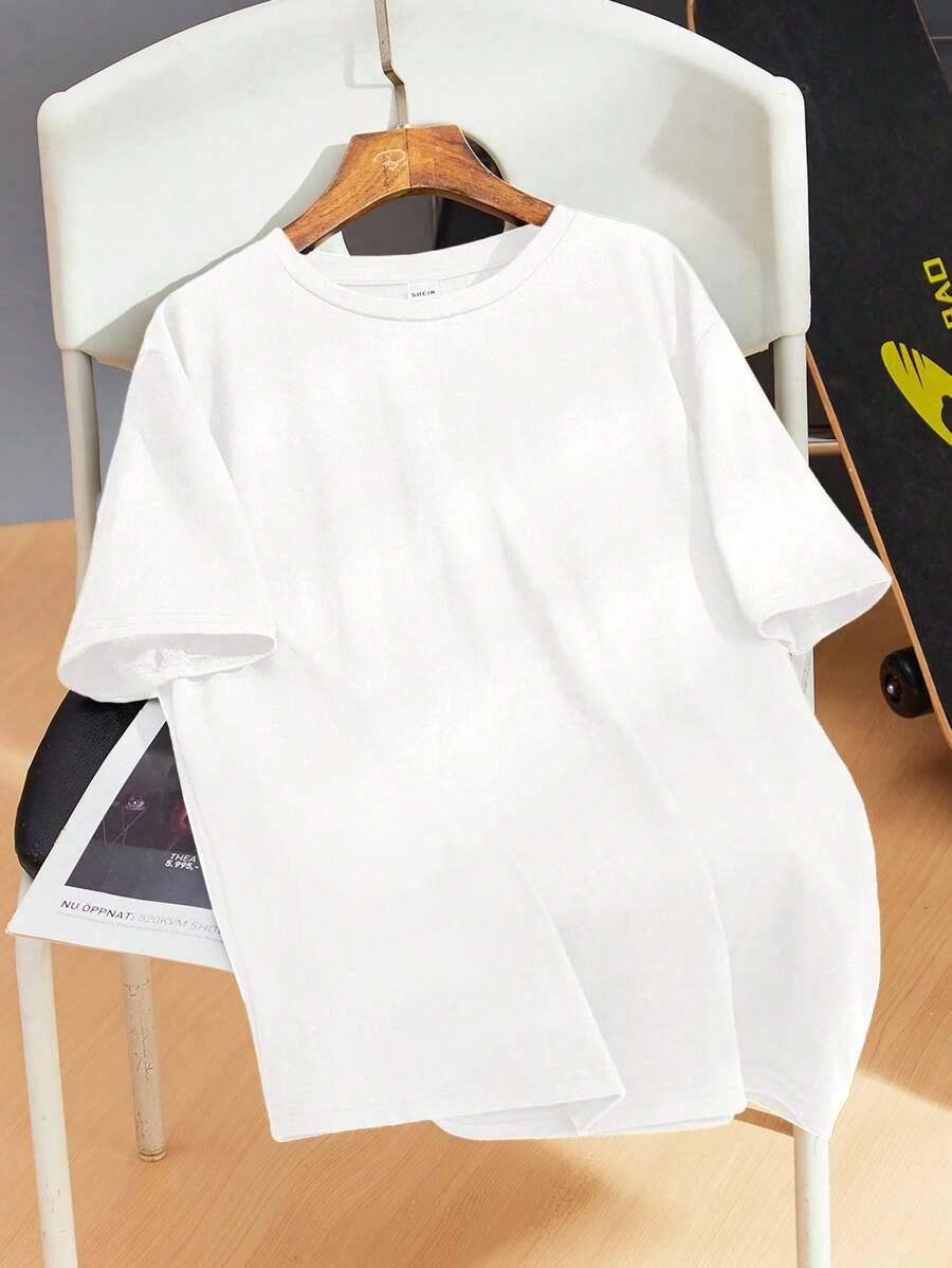 biały t-shirt print