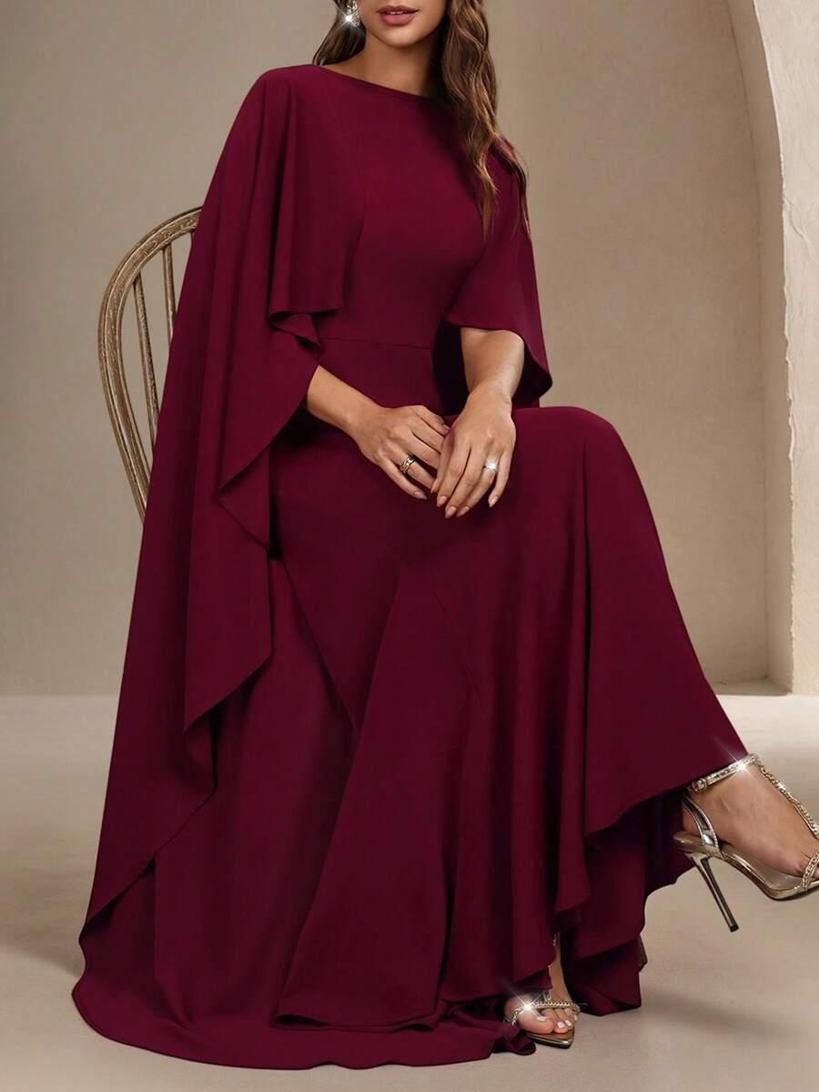 czerwona maxi sukienka