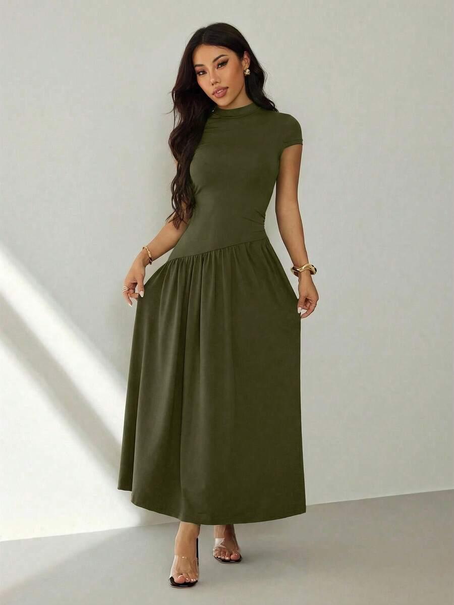 ZIELONA MAXI SUKIENKA
