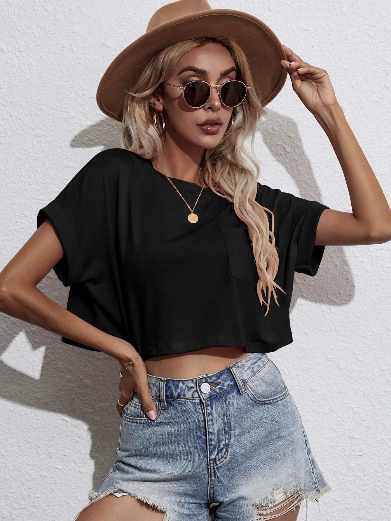 czarny top basic