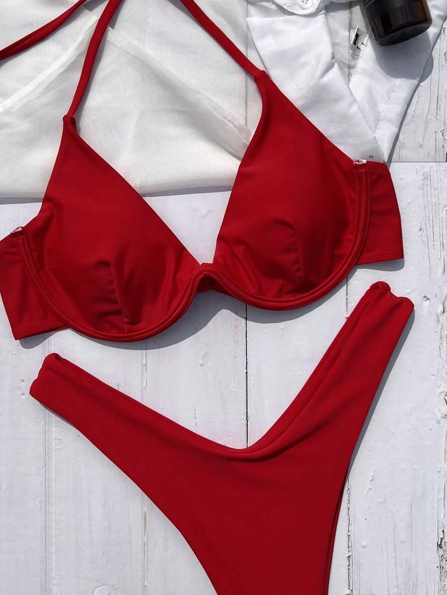 CZERWONY DÓŁ OD BIKINI 