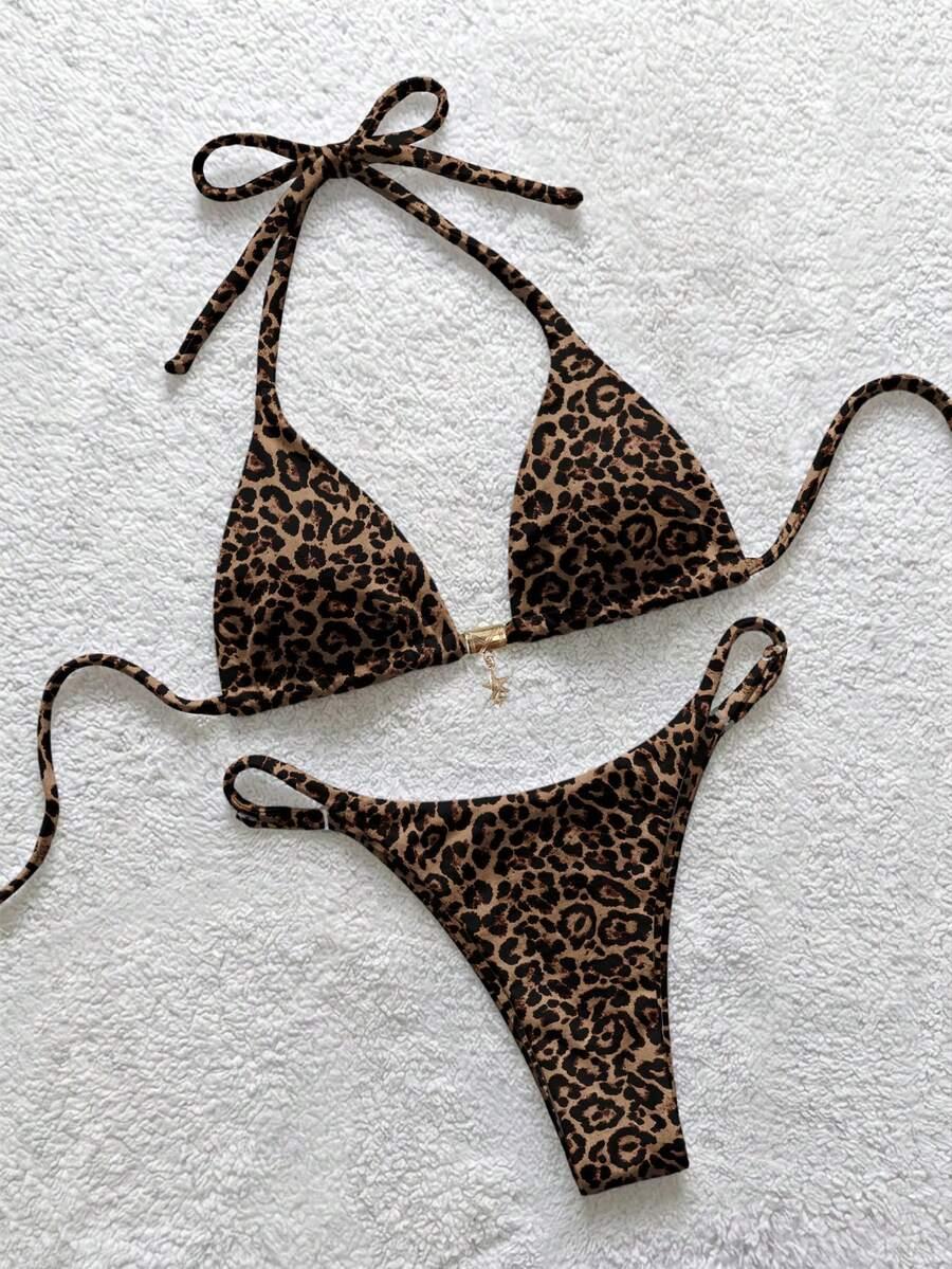 dwuCZĘŚCIOWY STRÓJ KĄPIELOWY animal print