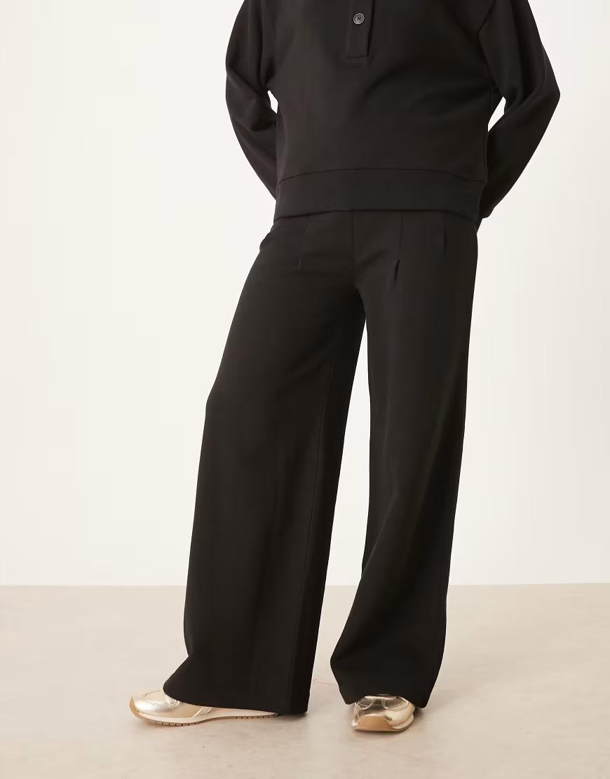 ZIELONE SPODNIE DRESOWE WIDE LEG PRZESZYCIA