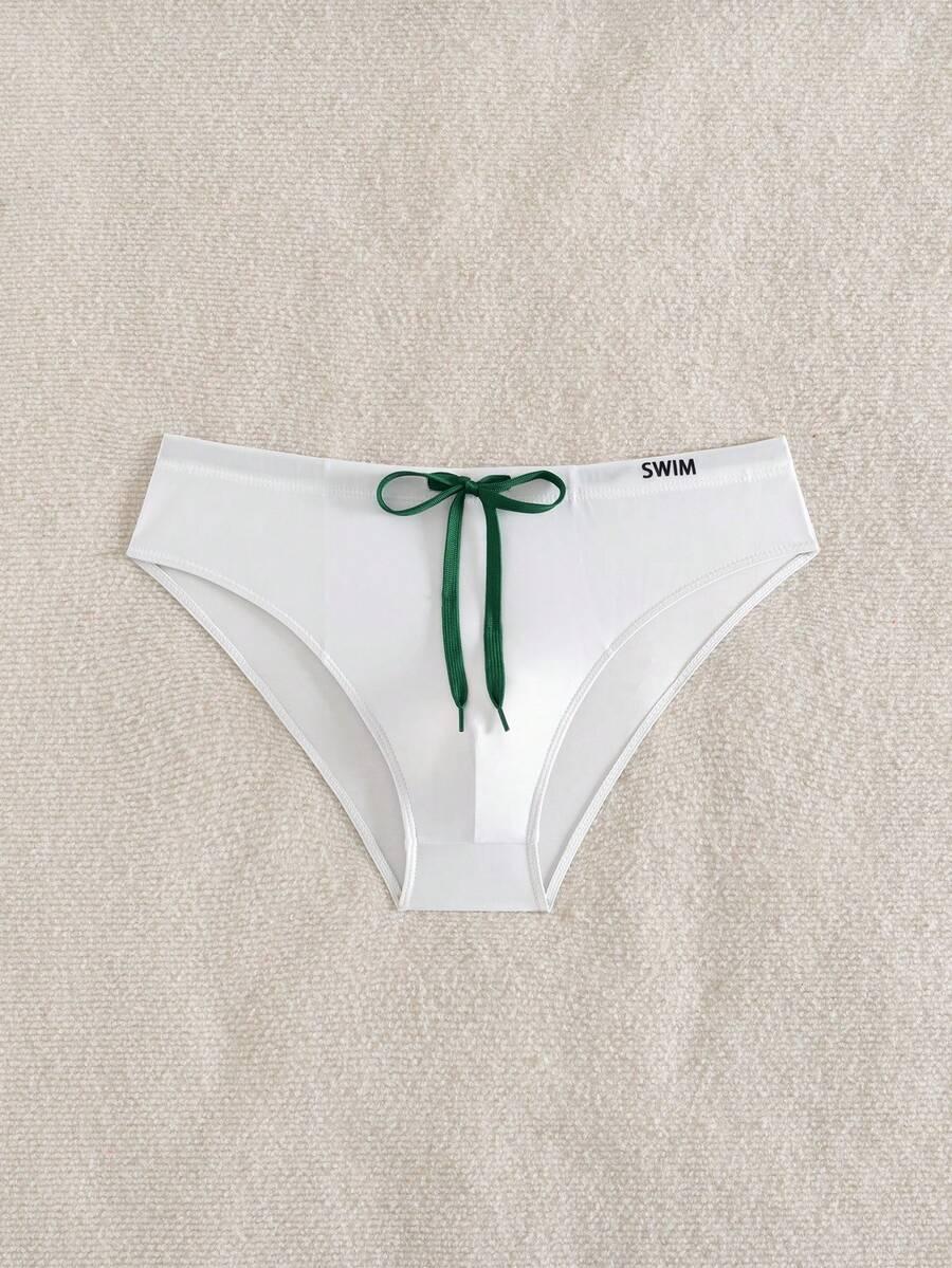 biały dół od bikini