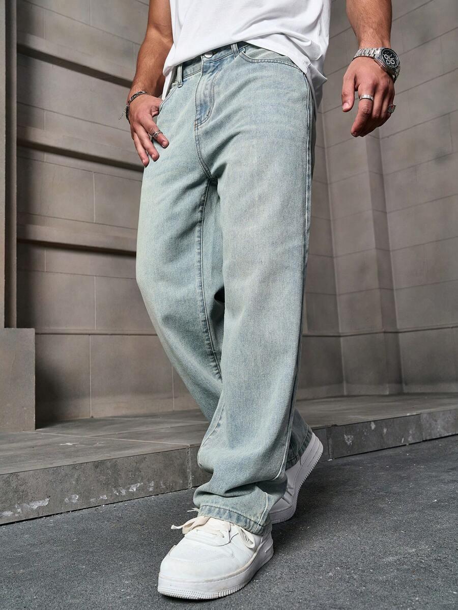 proste spodnie jeans