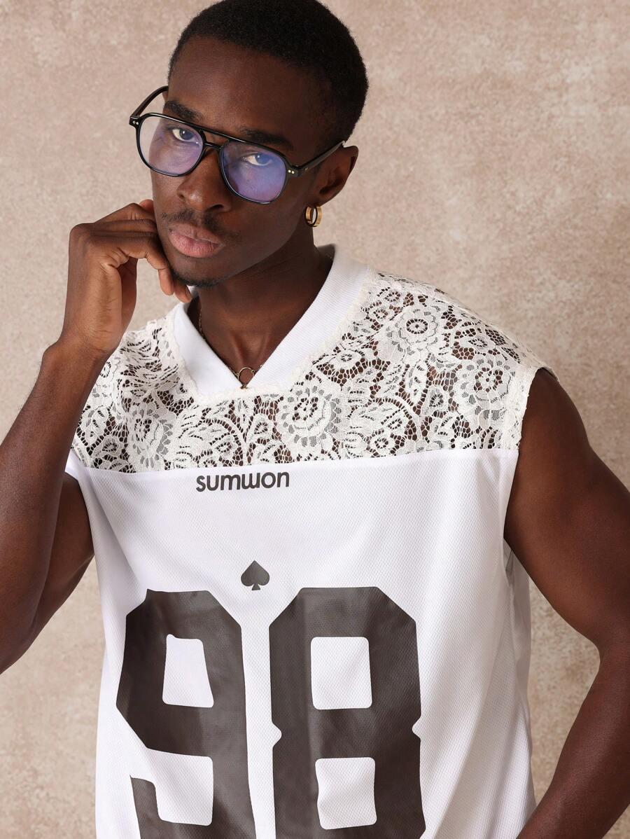 t-shirt koronka print