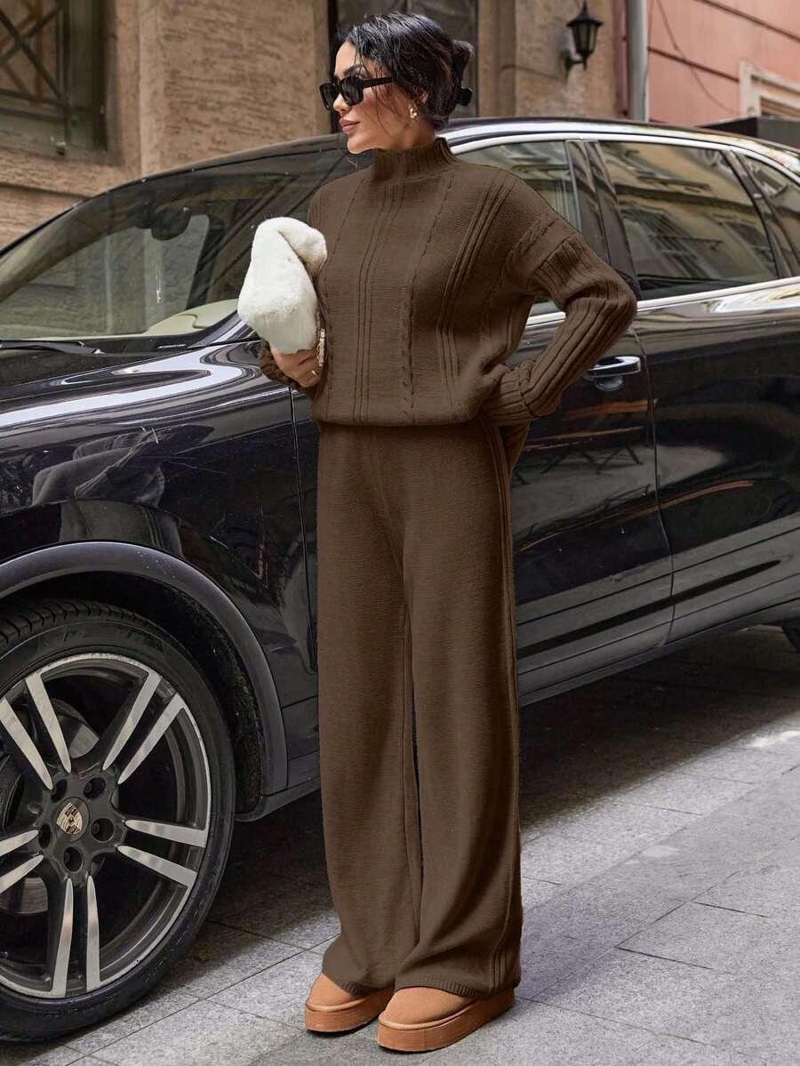 sweter spodnie komplet