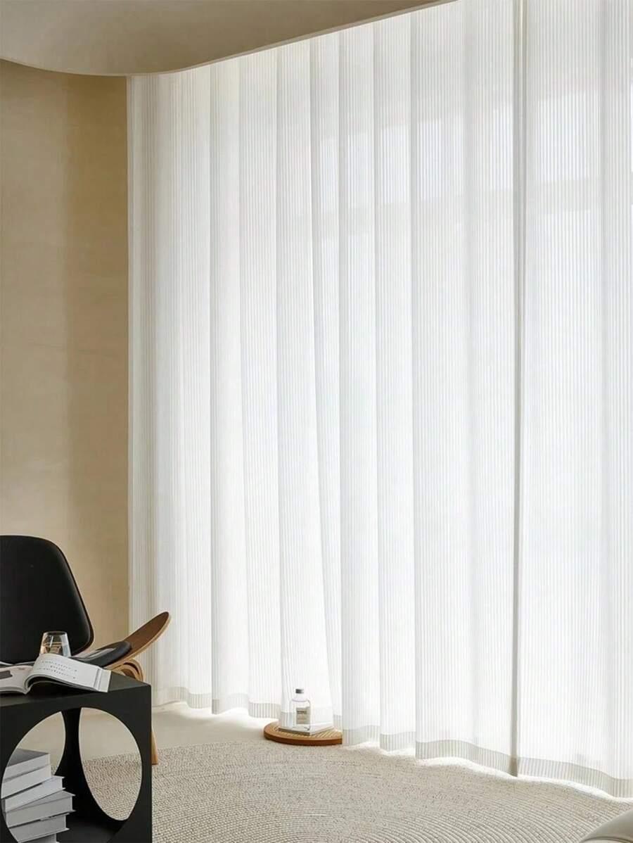 BIAŁA ZASŁONA PASKI