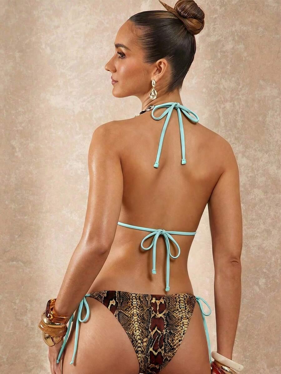 DWUCZĘŚCIOWY STRÓJ KĄPIELOWY ANIMAL PRINT