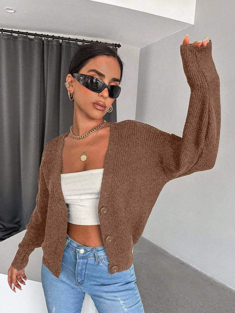 BEŻOWY SWETER KARDIGAN