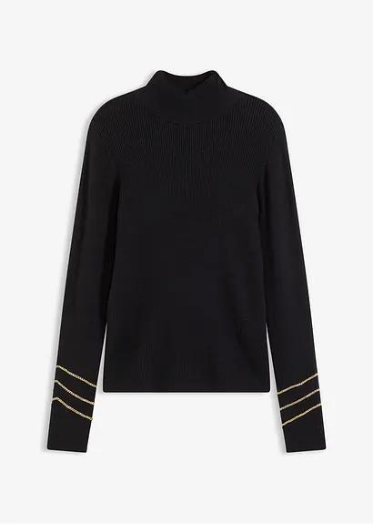 SWETER Z CIENKIEJ DZIANINY 