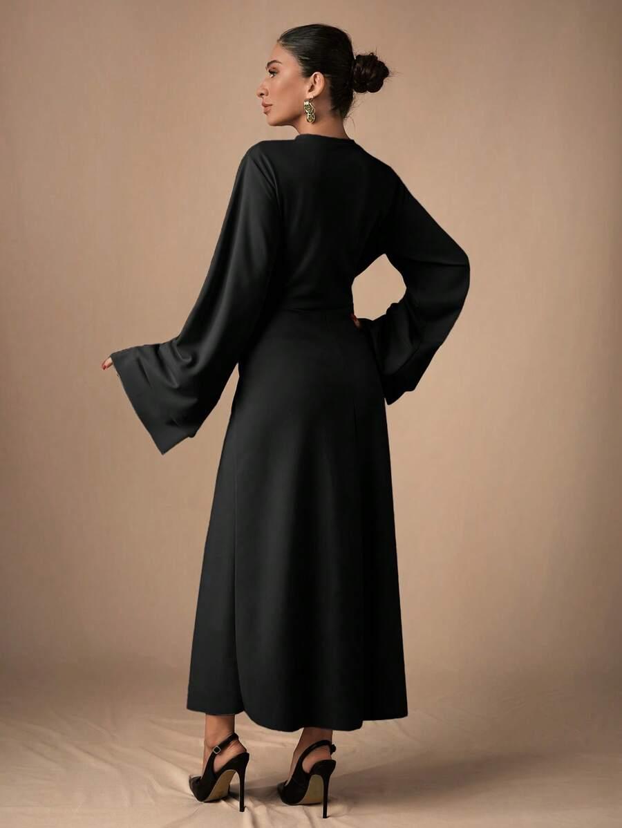 CZARNA MAXI SUKIENKA