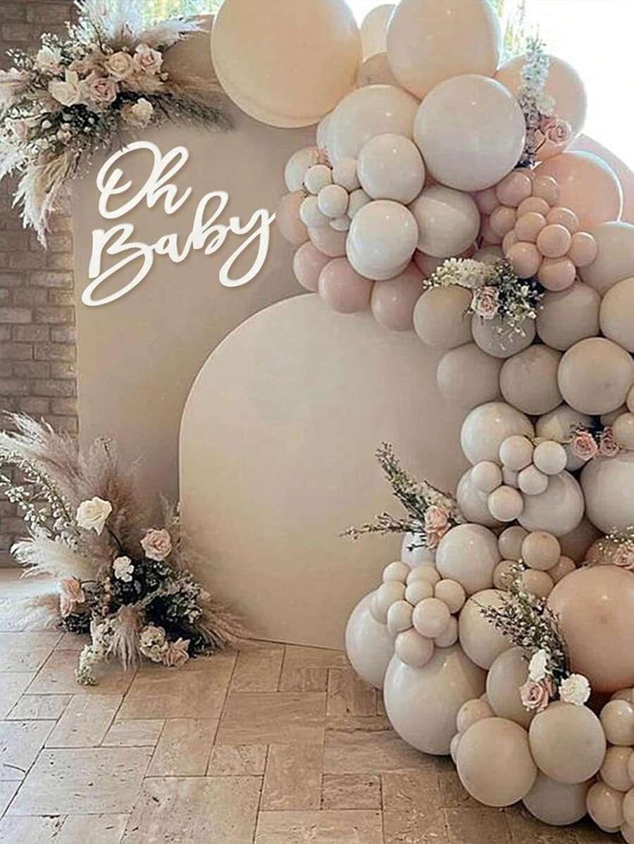 biały napis oh baby 