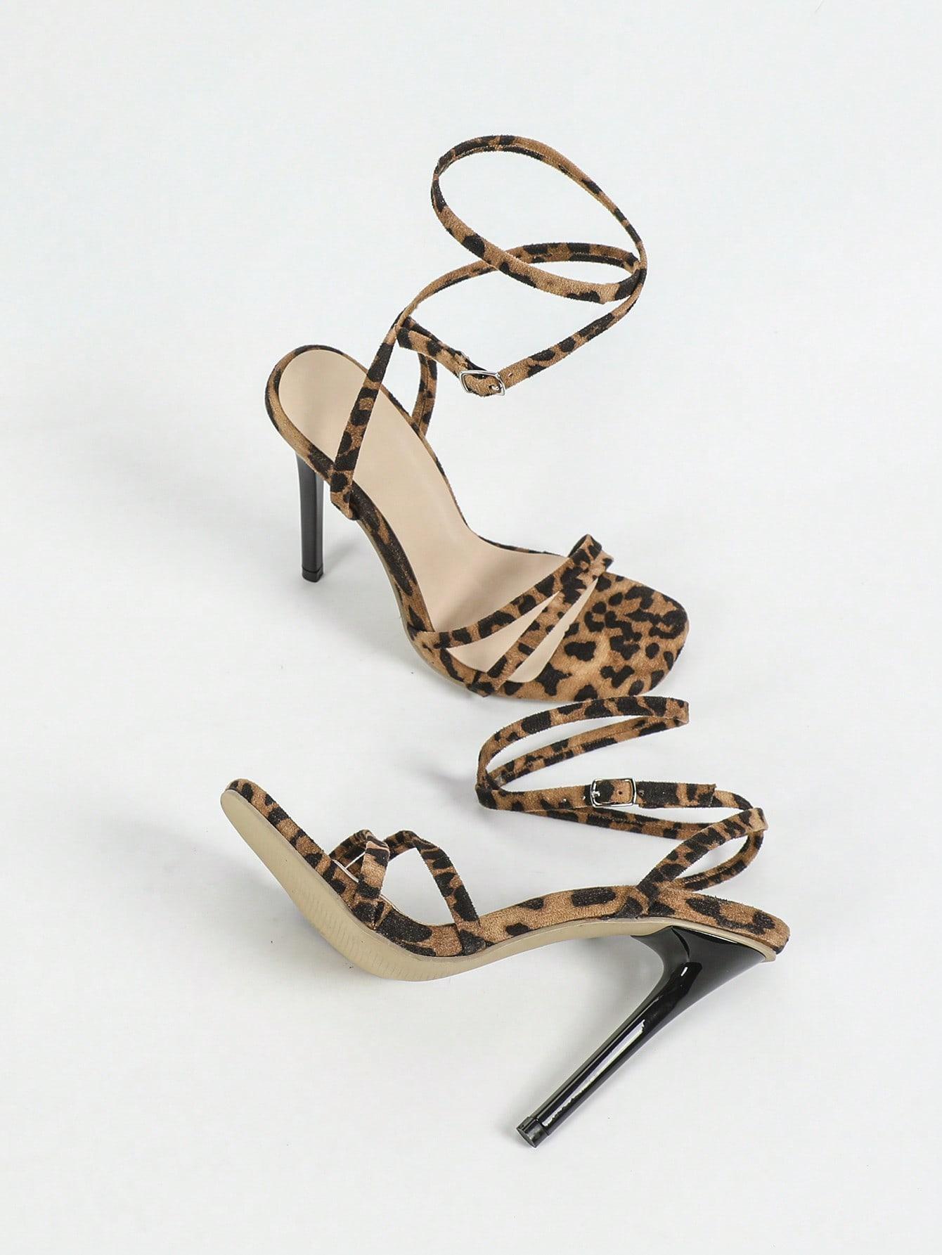 SANDAŁY OBCAS ANIMAL PRINT