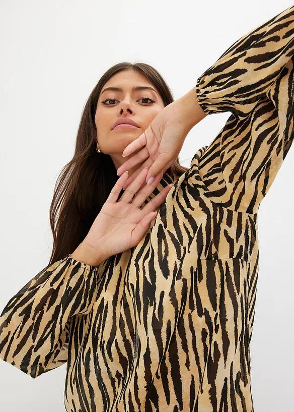 SZYFONOWA BLUZKA ANIMAL PRINT 