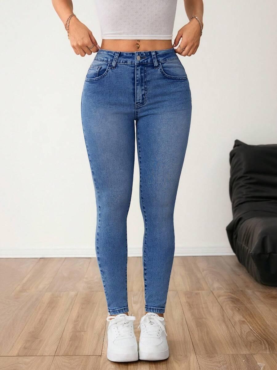 NIEBIESKIE SPODENKI JEANS