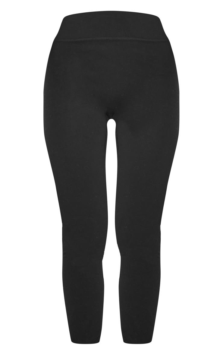 czarne klasyczne legginsy basic