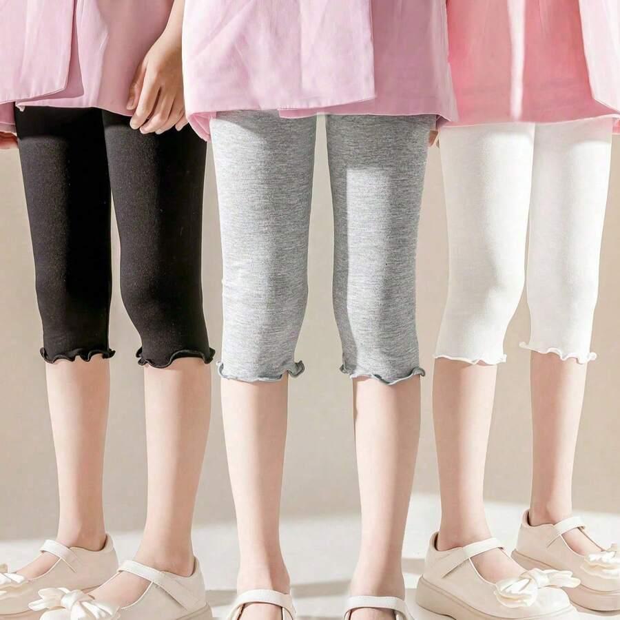 klasyczne legginsy falbanki 3-pack
