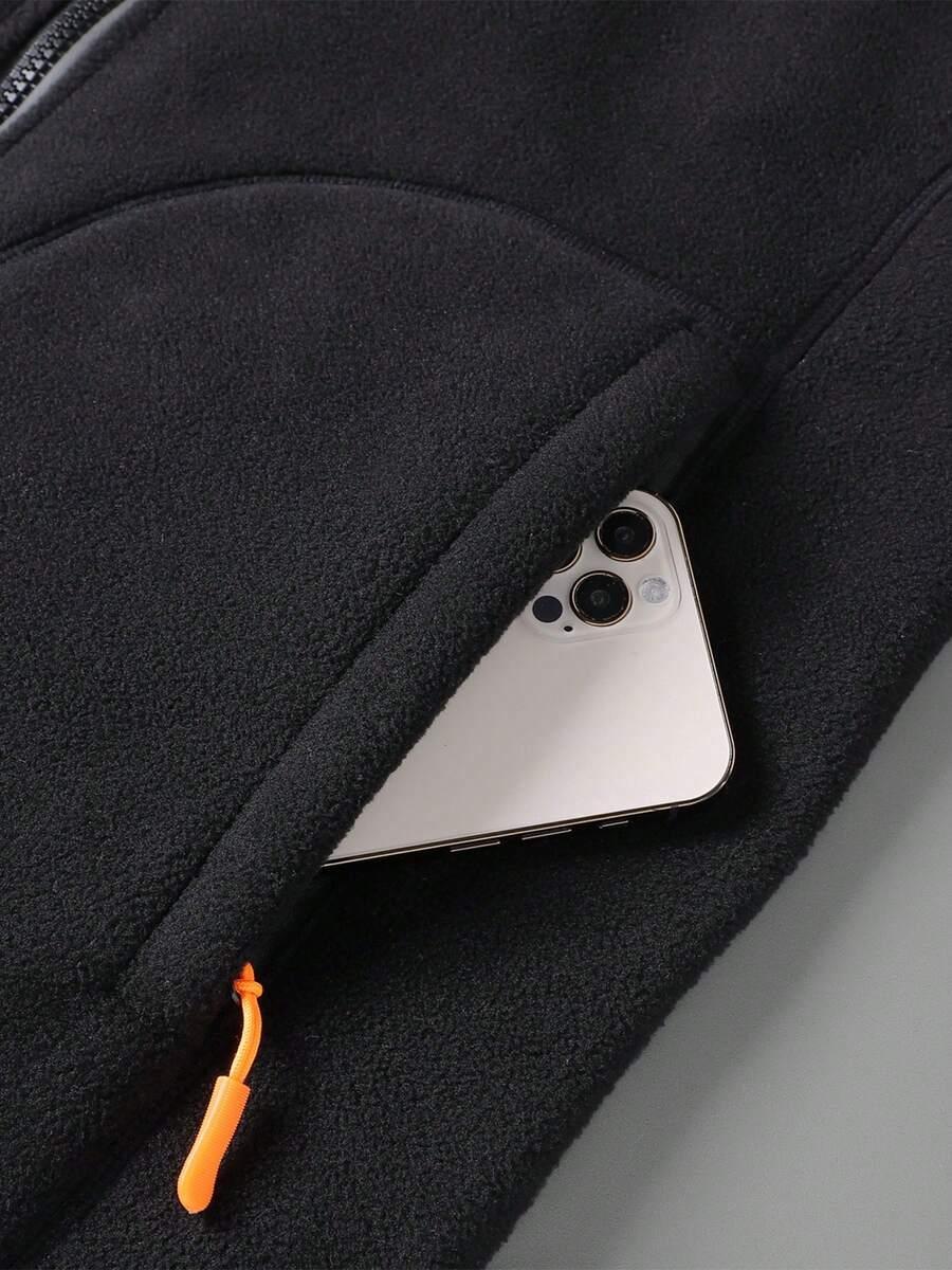 CZARNA OCIEPLANA BLUZA POLAR