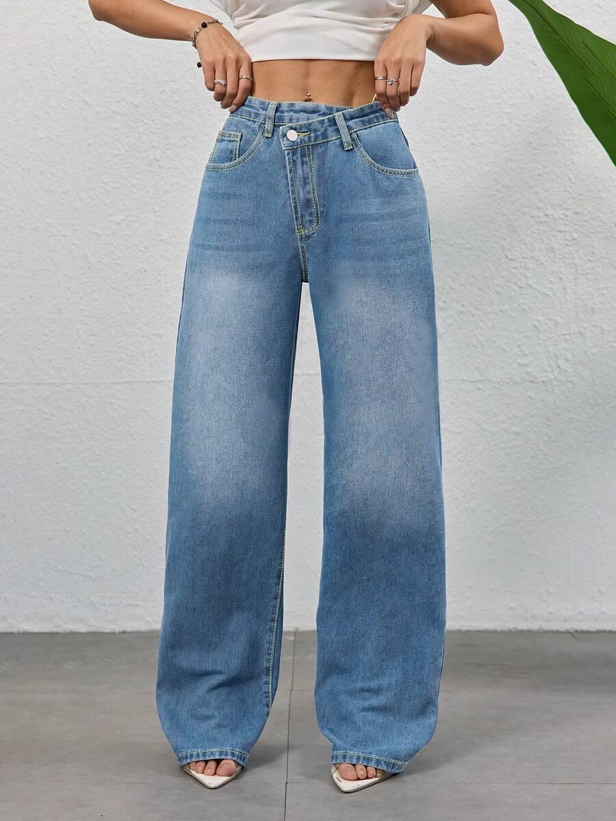 NIEBIESKIE SPODNIE JEANS