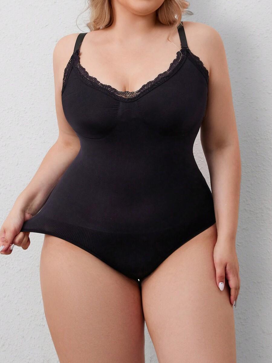 CZARNE MODELUJĄCE BODY KORONKA