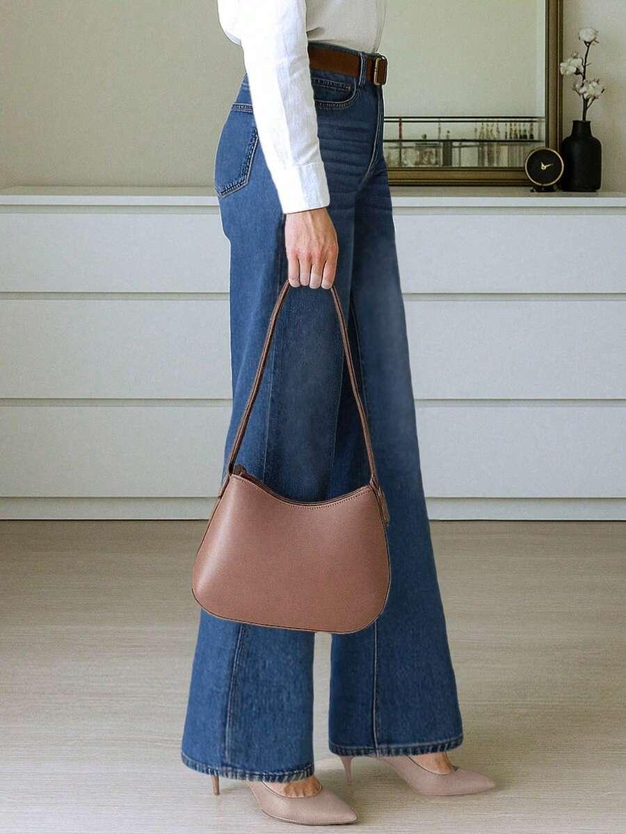 NIEBIESKIE SPODNIE JEANSOWE