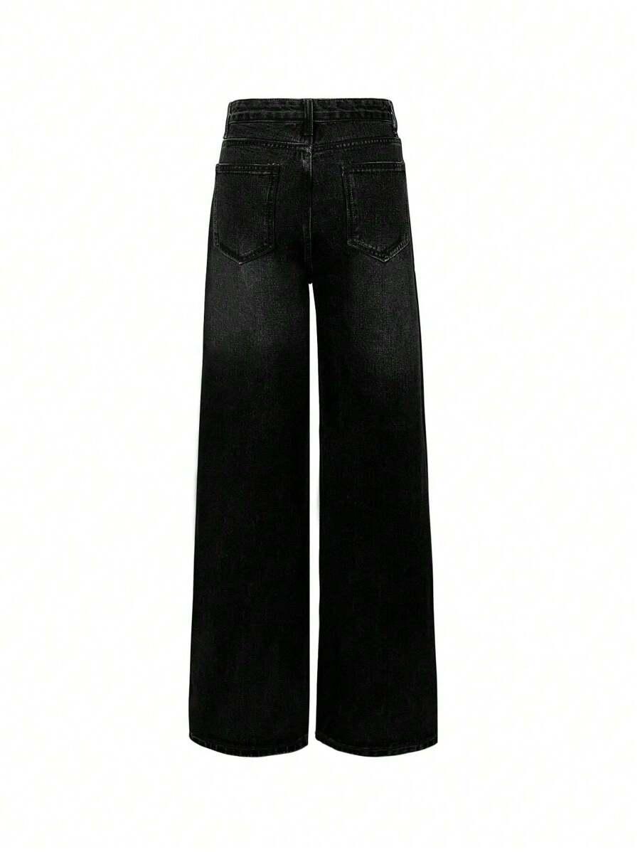 CZARNE SPODNIE JEANS