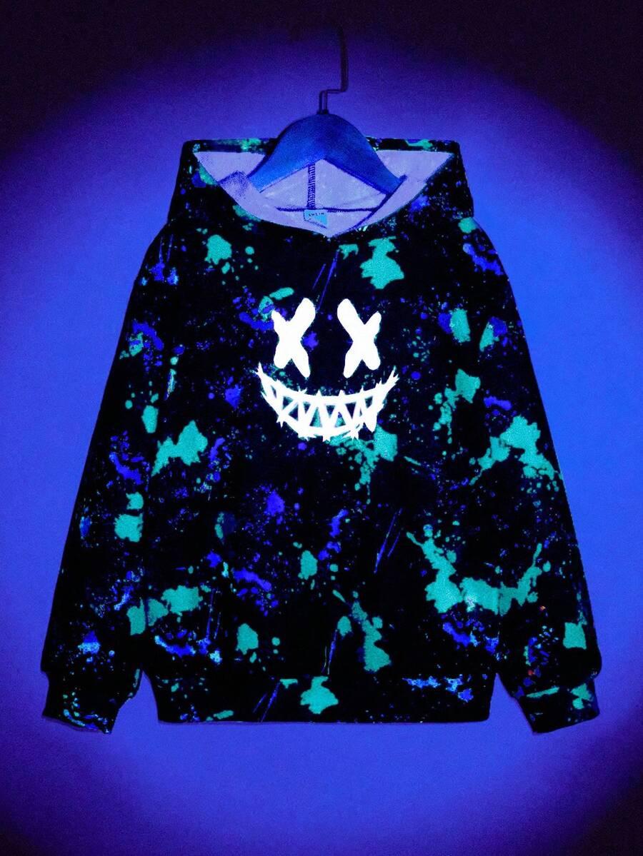 Bluza z kapturem nadruk 