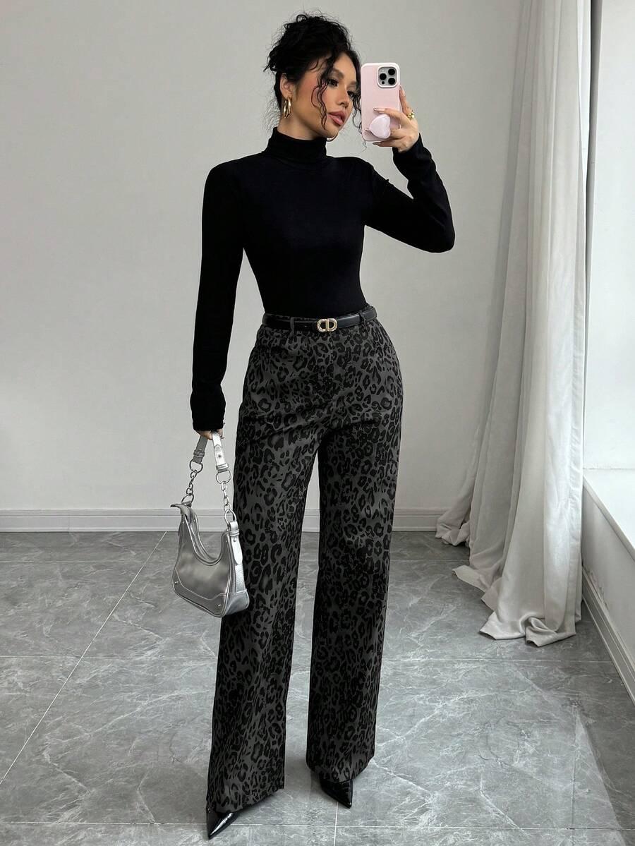 spodnie animal print 