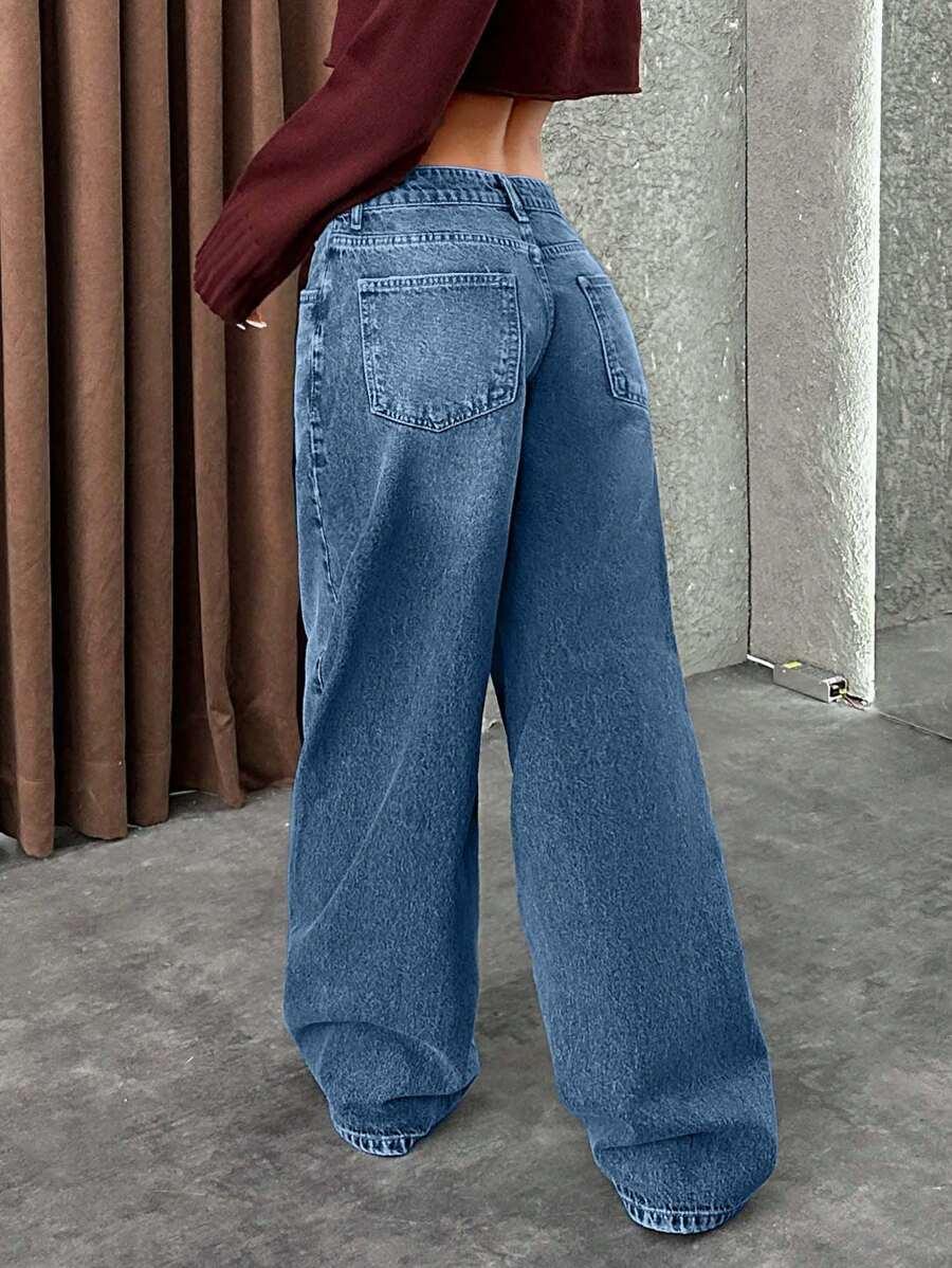 NIEBIESKIE SPODNIE JEANS