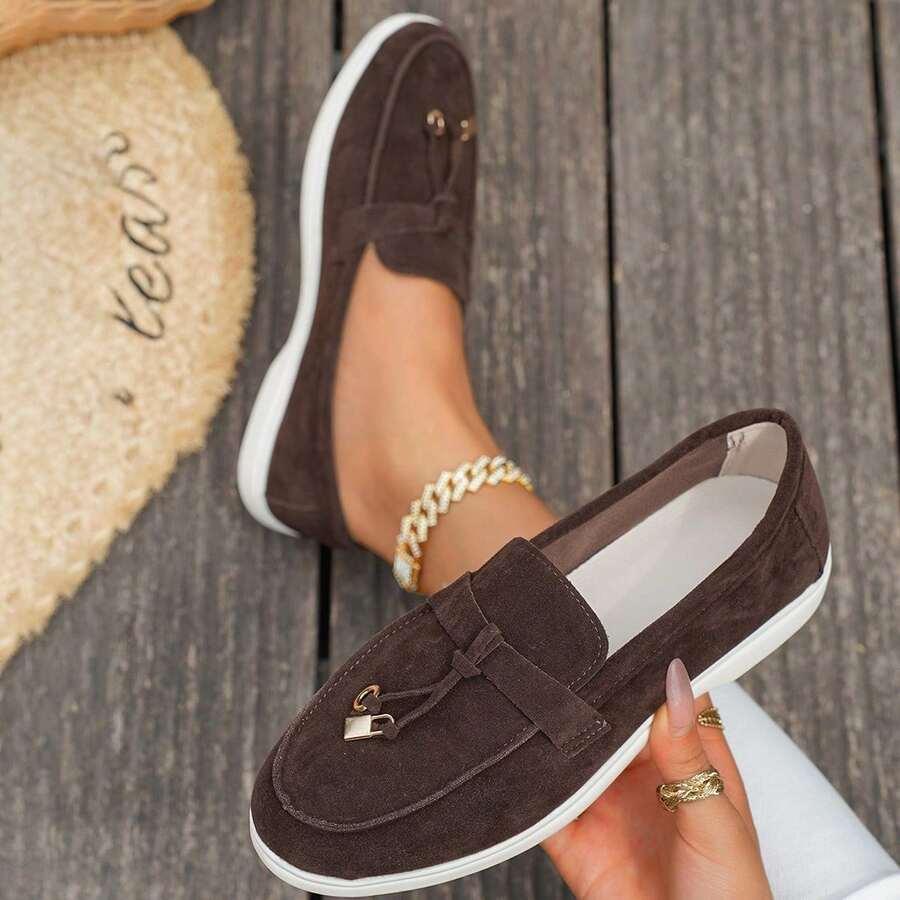 BRĄZOWE MOKASYNY CASUAL
