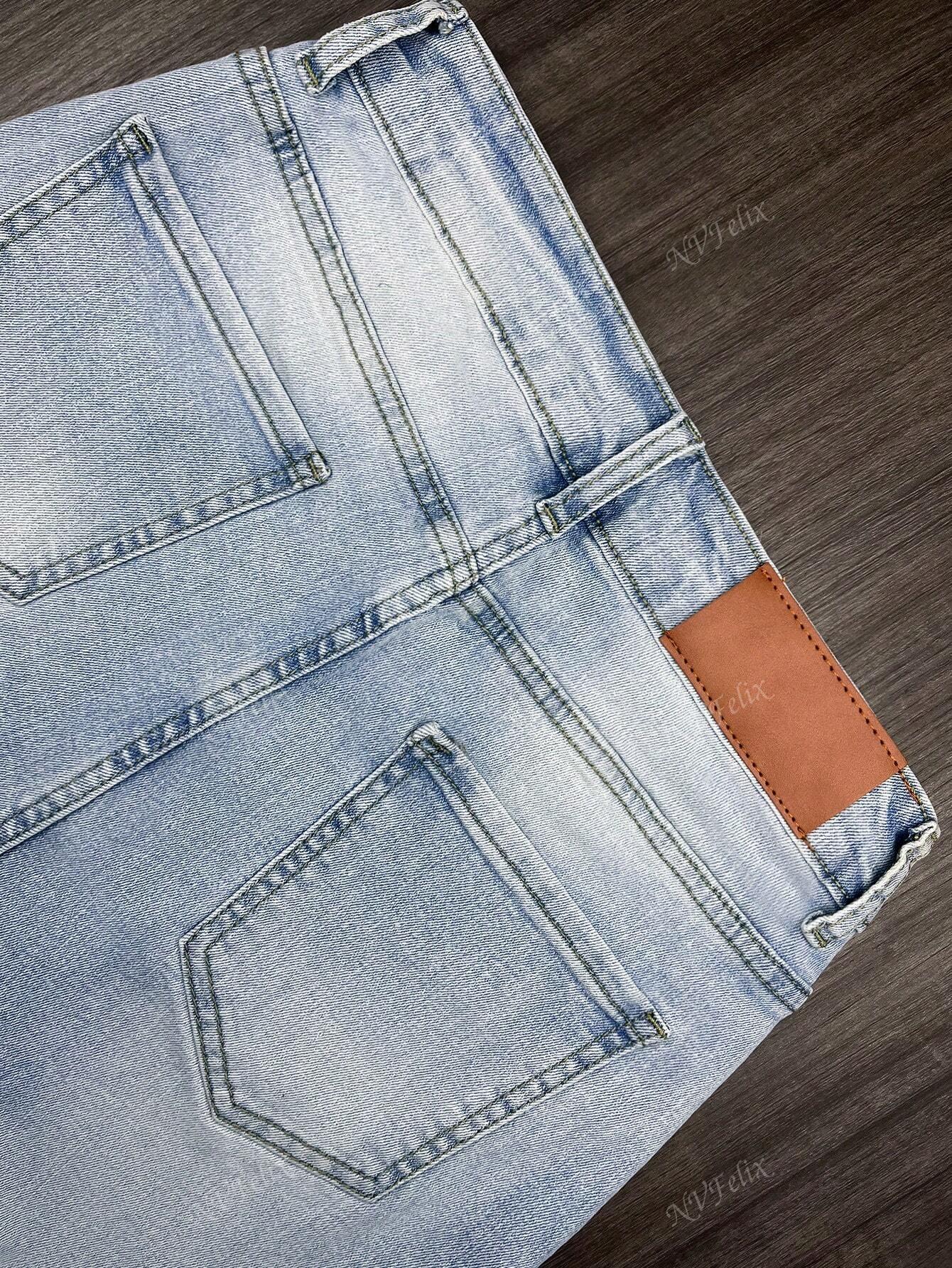 SPODNIE JEANS PROSTA NOGAWKA