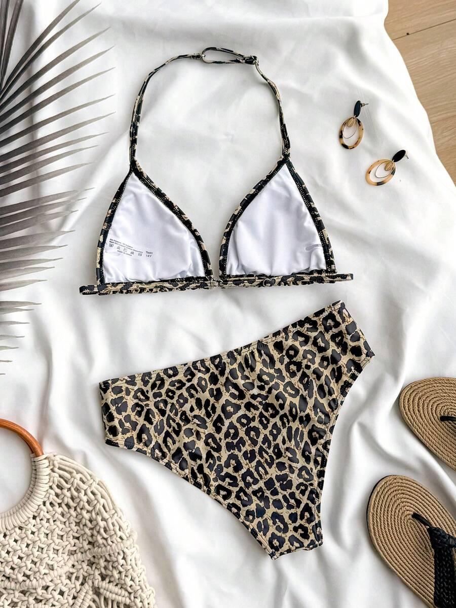 DWUCZĘŚCIOWY STRÓJ KĄPIELOWY ANIMAL PRINT