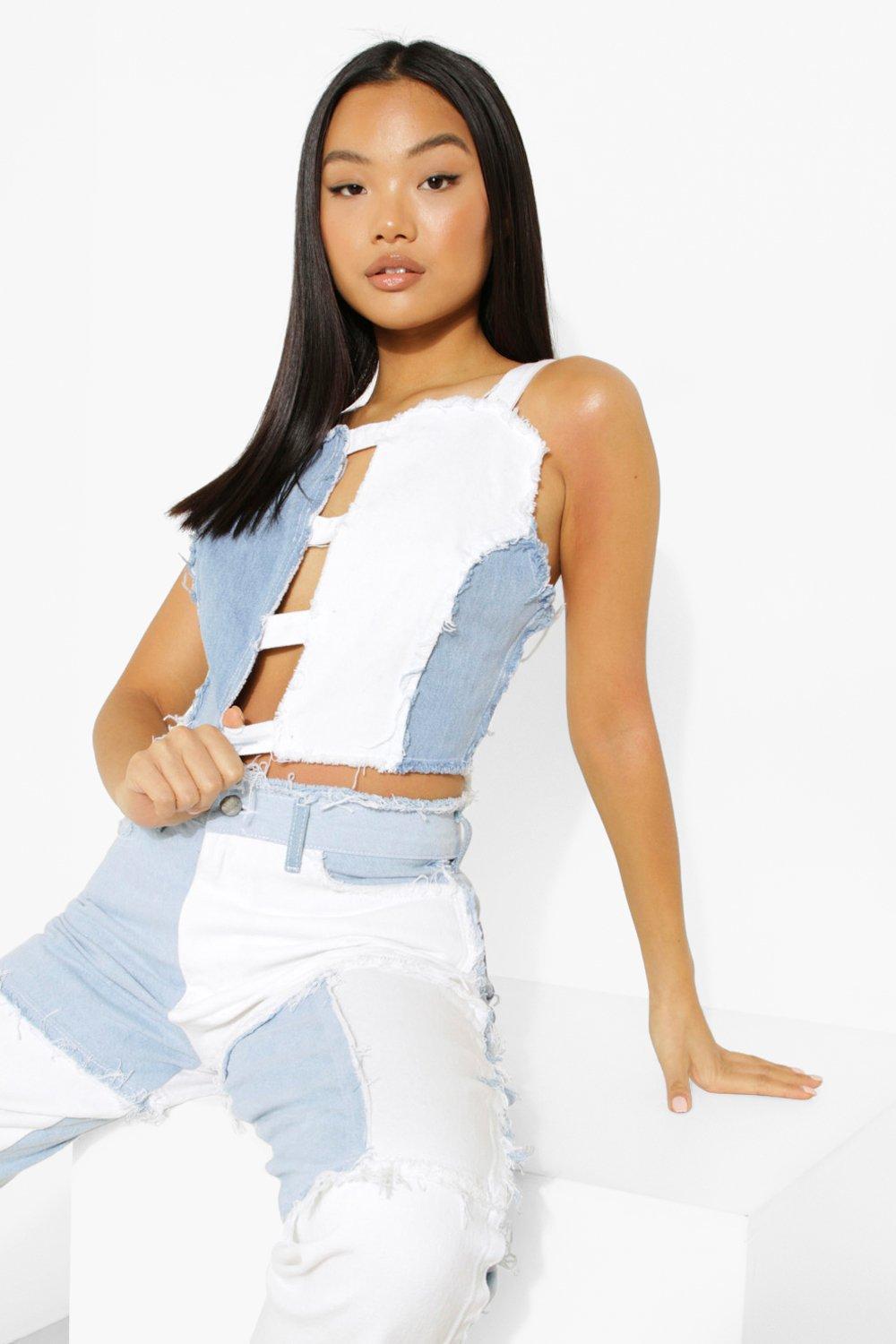 TOP JEANS WYCIĘCIA