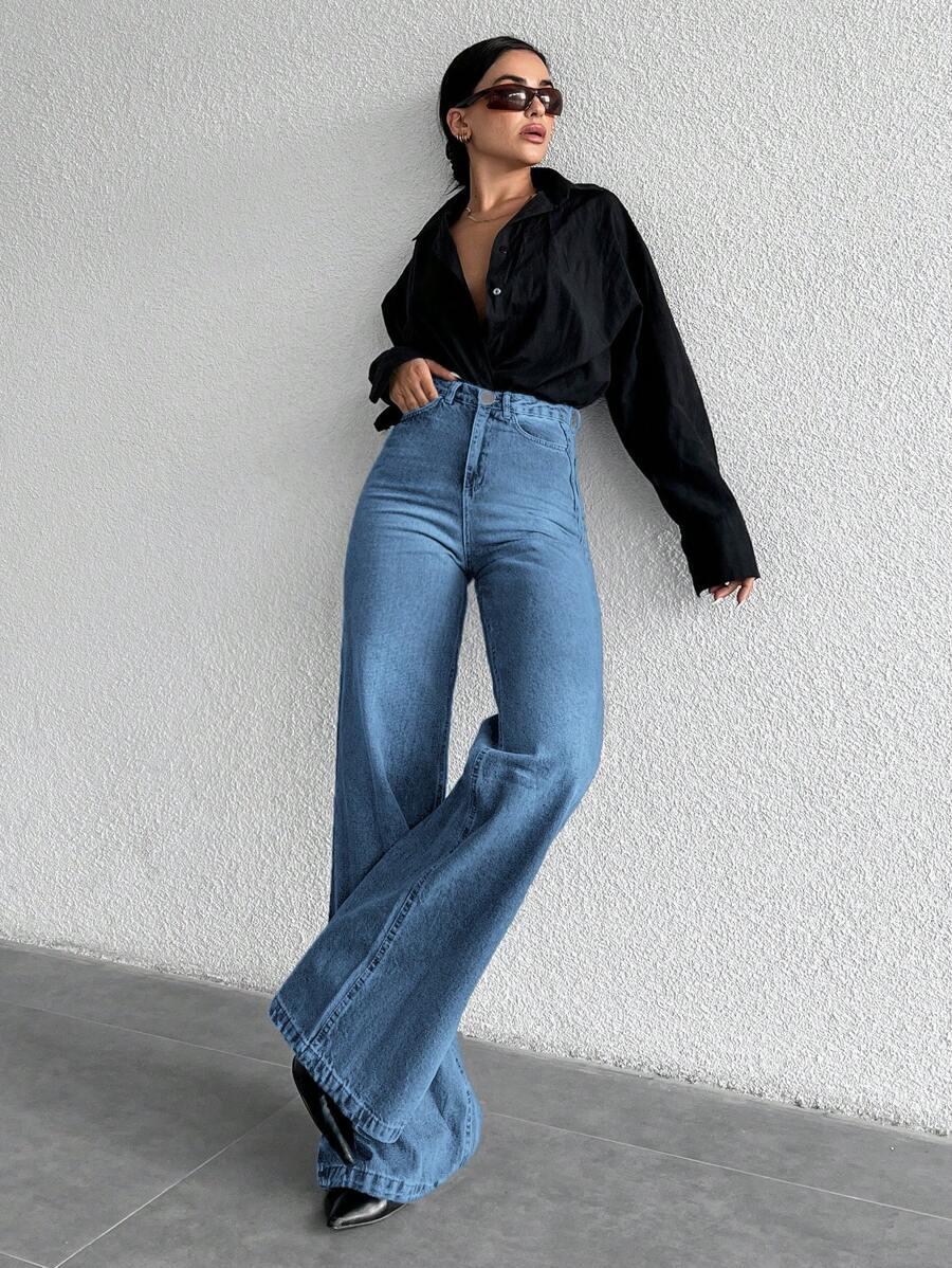 ROZSZERZANE SPODNIE JEANS