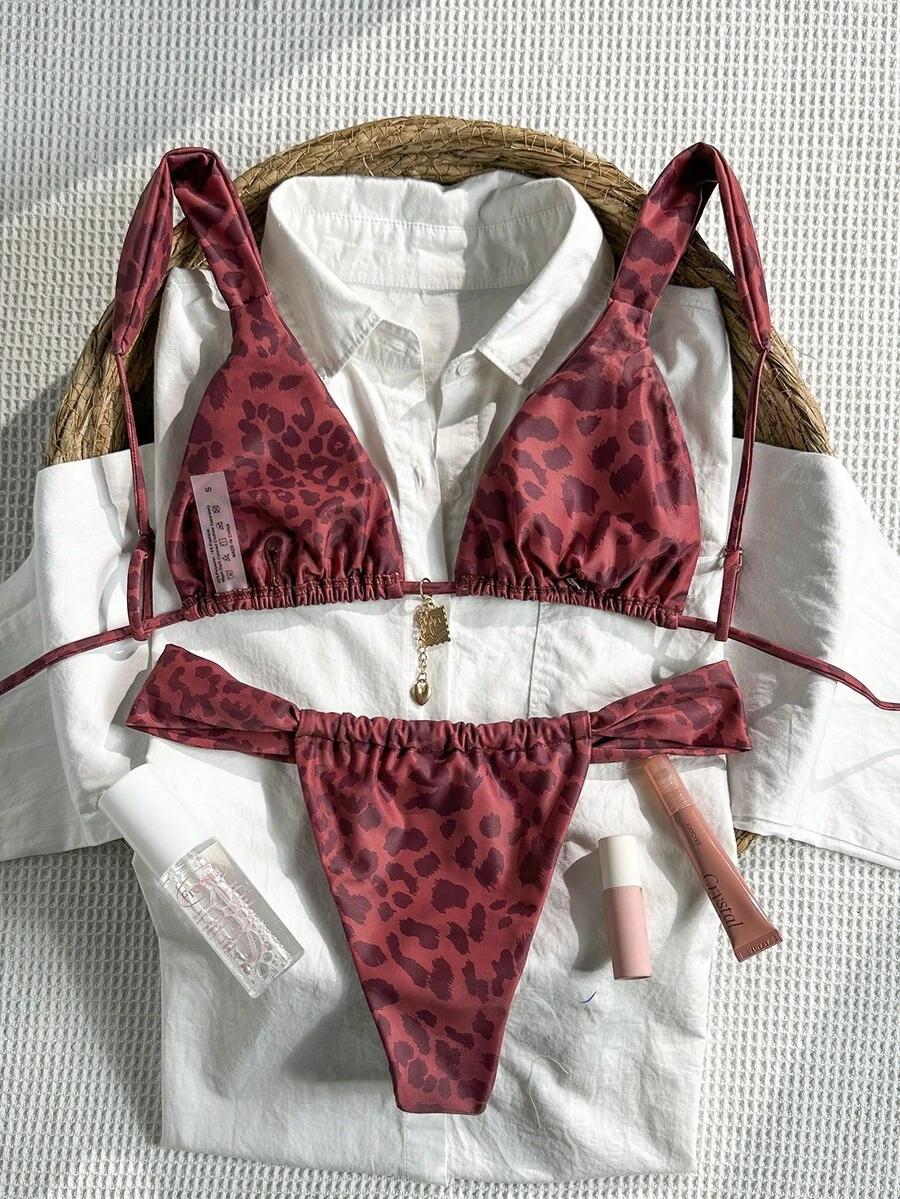 DWUCZĘŚCIOWY STRÓJ KĄPIELOWY ANIMAL PRINT