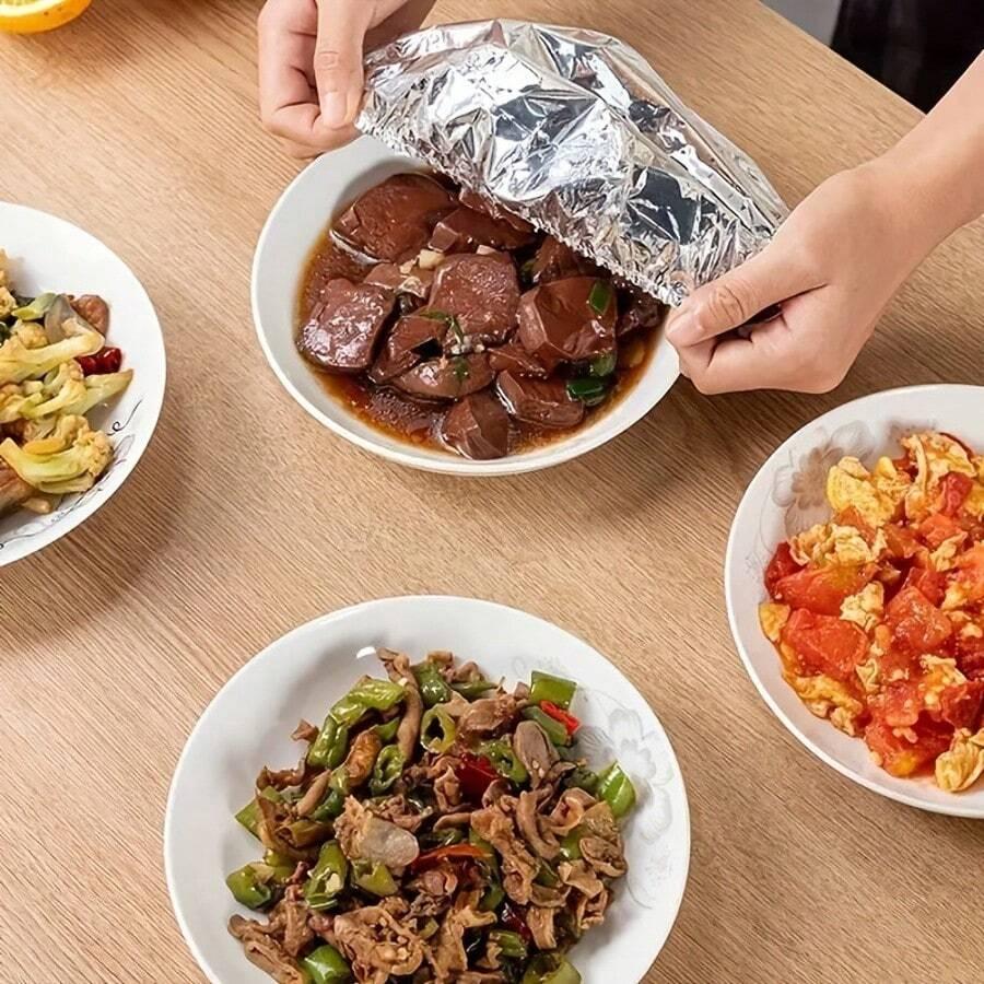 FOLIA ALUMINIOWA SPOŻYWCZA WORECZKI 100-PACK