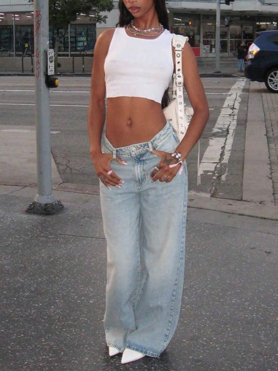 SPODNIE JEANS BAGGY