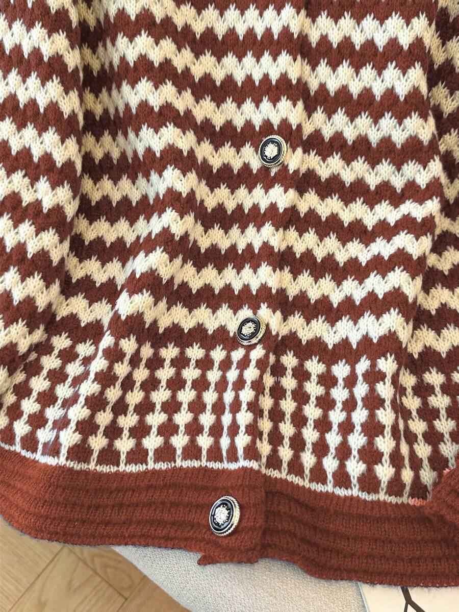 kolorowy sweter print