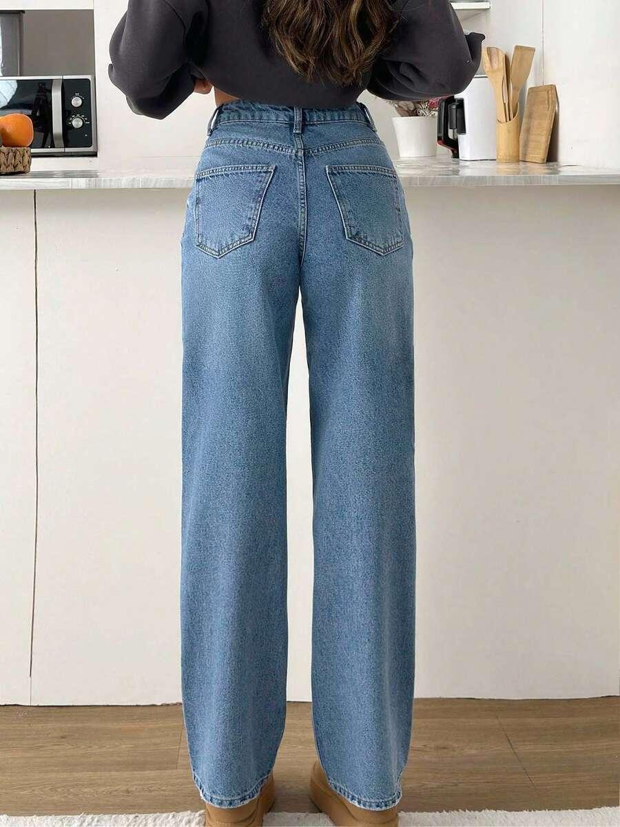 NIEBIESKIE SPODNIE JEANS