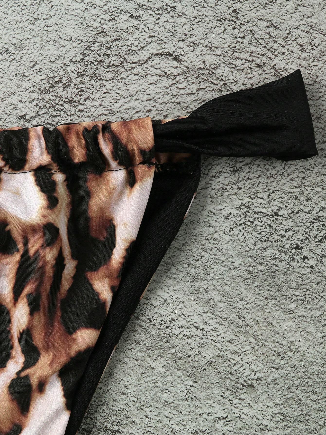 DWUCZĘŚCIOWY STRÓJ KĄPIELOWY ANIMAL PRINT