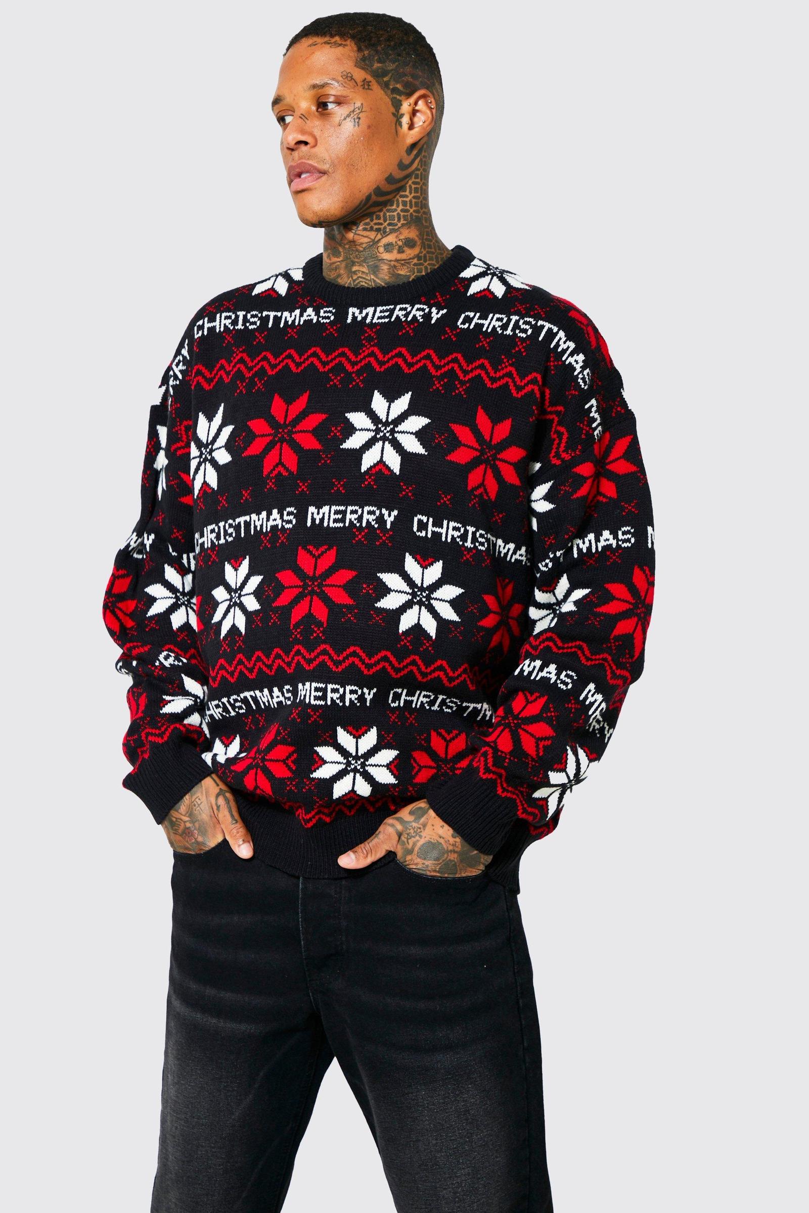 sweter świąteczny wzór