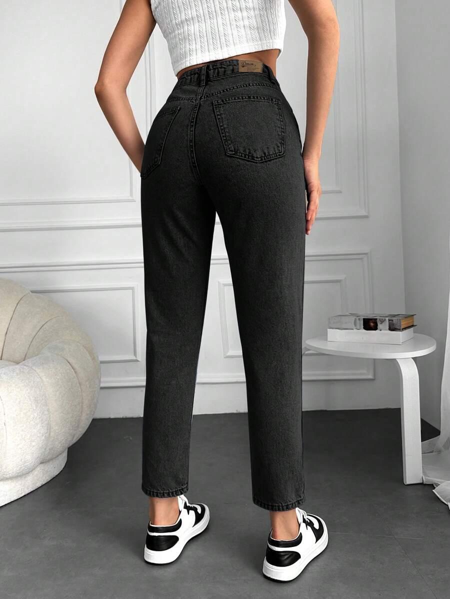 SPODNIE JEANS Z WYSOKIM STANEM