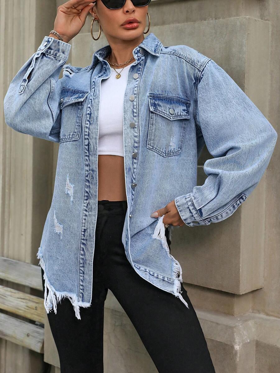 NIEBIESKA KURTKA JEANS