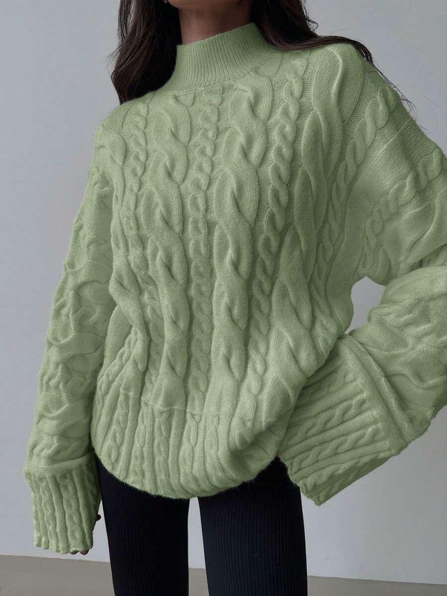  SWETER Z SZEROKIM RĘKAWEM