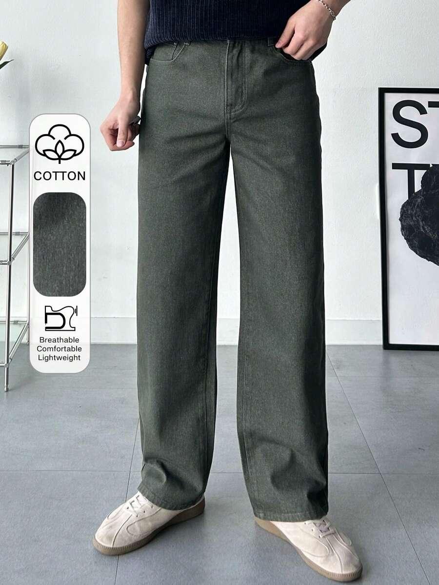 ZIELONE SPODNIE JEANS