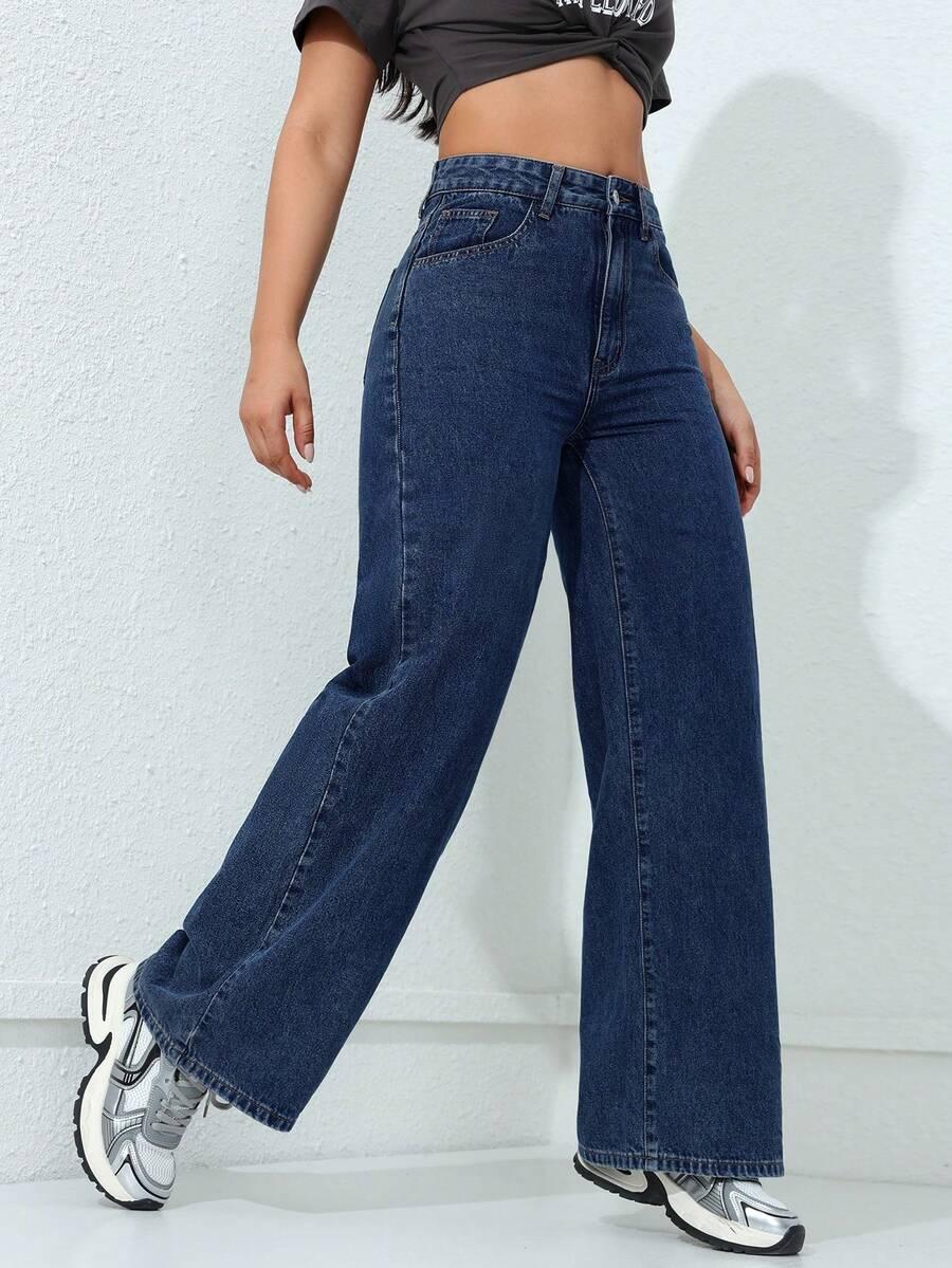 NIEBIESKIE SPODNIE JEANS