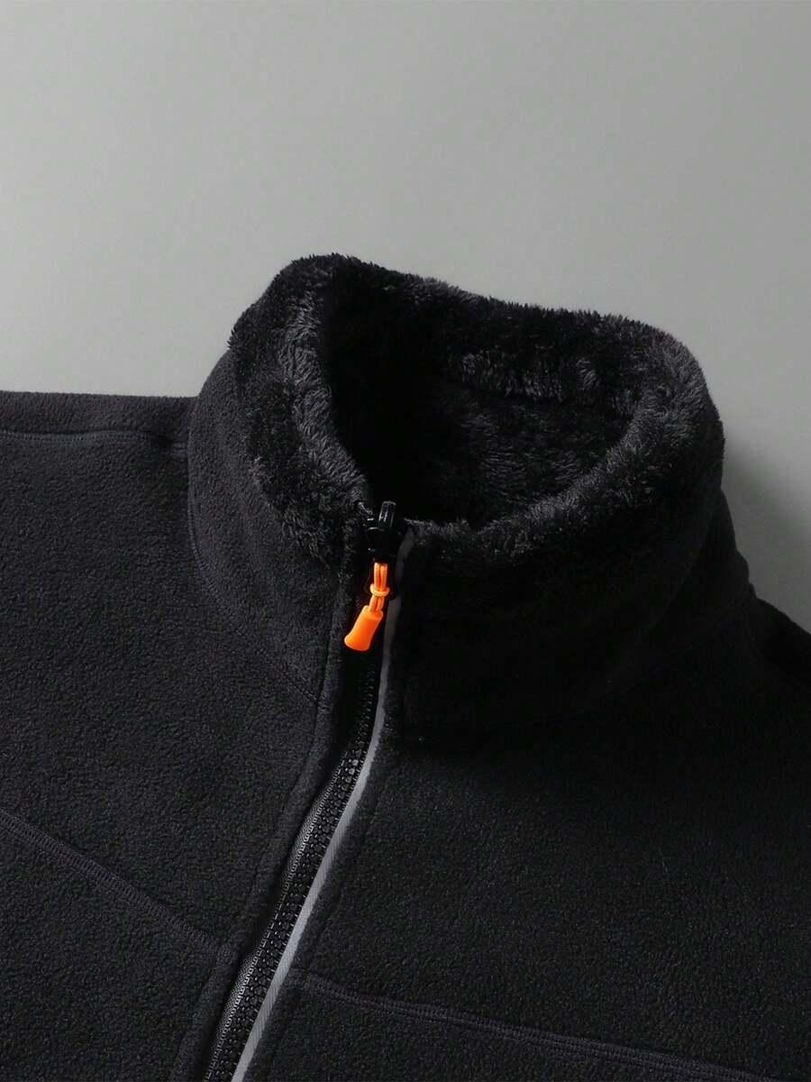 CZARNA OCIEPLANA BLUZA POLAR