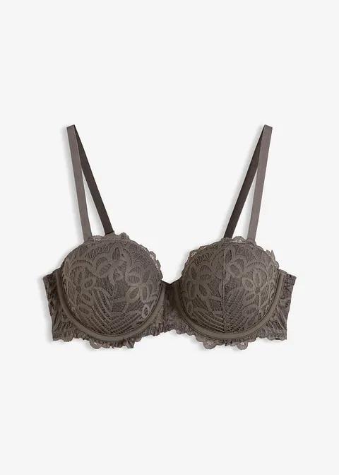 BIUSTONOSZ DAMSKI PLUS SIZE USZTYWNIANY ZAPIĘCIE Z TYŁU